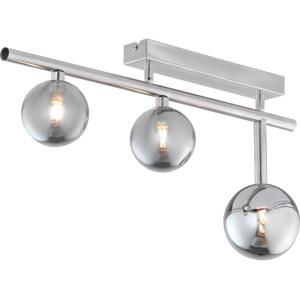 Jupiter 1901 - Přisazený lustr NEPTUN 3xG9/14W/230V matný chrom/kouřová šedá 1901