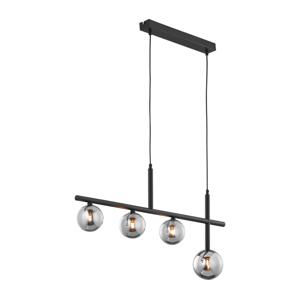 Jupiter 1908 - Lustr na lanku NEPTUN 4xG9/14W/230V černá/kouřová šedá 1908
