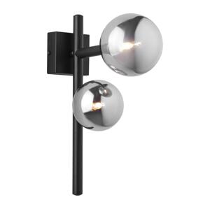 Jupiter 1909 - Nástěnné svítidlo NEPTUN 2xG9/14W/230V černá/kouřová šedá 1909