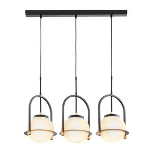 Jupiter 1916 - Lustr na lanku ROSSO 3xE27/15W/230V černá 1916