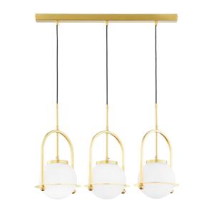 Jupiter 1917 - Lustr na lanku ROSSO 3xE27/15W/230V zlatá 1917