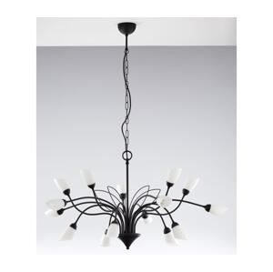 Jupiter 2057 - Lustr na řetězu GLORIOSA 15xG9/14W/230V černá 2057