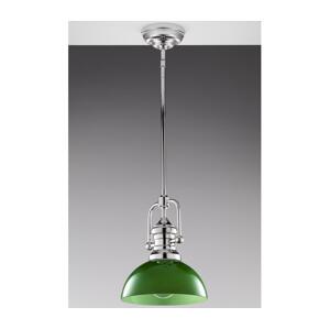 Jupiter 2071 - Lustr na tyči PLATINO 1xE27/15W/230V zelená/lesklý chrom 2071