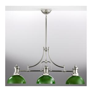 Jupiter 2072 - Lustr na tyči PLATINO 3xE27/15W/230V zelená/lesklý chrom 2072