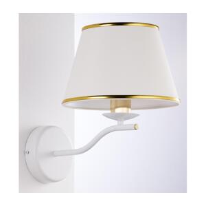 Jupiter 2086 - Nástěnná lampa SAMBA 1xE27/15W/230V bílá/zlatá 2086