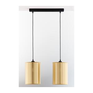 Jupiter 2091 - Lustr na lanku CORTINA 2xE27/15W/230V zlatá/černá 2091