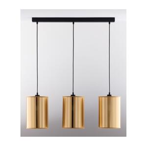 Jupiter 2092 - Lustr na lanku CORTINA 3xE27/15W/230V zlatá/černá 2092