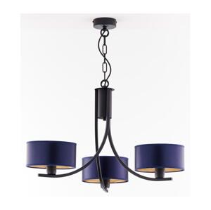 Jupiter 2099 - Lustr na řetězu ARTHUR 3xE27/15W/230V modrá/černá 2099
