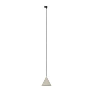 Lustr na lanku do lištového systému CONO 1xE27/15W/230V černá/béžová