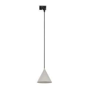 Lustr na lanku do lištového systému CONO 1xE27/15W/230V černá/šedá