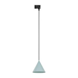 Lustr na lanku do lištového systému CONO 1xE27/15W/230V černá/mintová