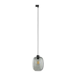 Lustr na lanku do lištového systému ELIO 1xE27/15W/230V černá/kouřová černá
