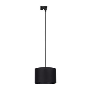 Lustr na lanku do lištového systému TRACER 1xE27/15W/230V pr. 30 cm černá
