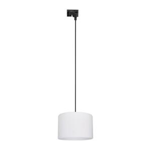 Lustr na lanku do lištového systému TRACER 1xE27/15W/230V pr. 30 cm černá/bílá