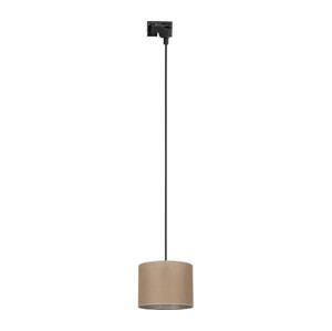 Lustr na lanku do lištového systému TRACER 1xE27/15W/230V pr. 20 cm černá/hnědá