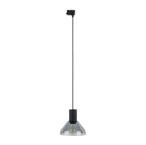 Lustr na lanku do 3-fáz. lištov. systému NEO 1xE27/15W/230V černá/kouřová černá