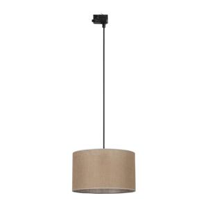 Lustr na lanku 3-fáz. lišto. systému TRACER 1xE27/15W/230V pr. 38 cm černá/hnědá