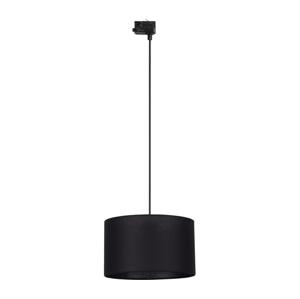 Lustr na lanku 3-fáz. lišto. systému TRACER 1xE27/15W/230V pr. 38 cm černá
