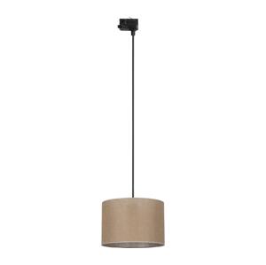 Lustr na lanku 3-fáz. lišto. systému TRACER 1xE27/15W/230V pr. 30 cm černá/hnědá