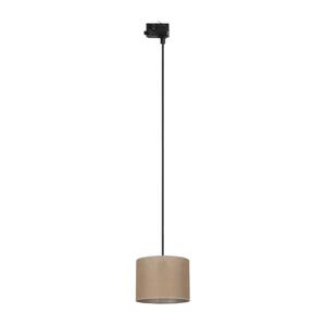 Lustr na lanku 3-fáz. lišto. systému TRACER 1xE27/15W/230V pr. 20 cm černá/hnědá