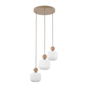 Lustr na lanku BALLO 3xE14/10W/230V béžová