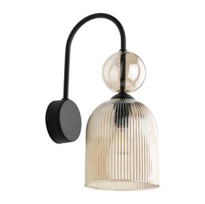 Nástěnné svítidlo SOPHIA 1xE14/10W/230V černá/kouřová béžová