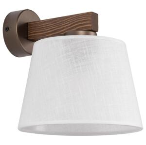 Brilagi Brilagi - Nástěnná lampa LATTE 1xE27/60W/230V borovice/bílá