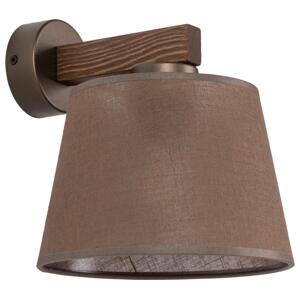 Brilagi Brilagi - Nástěnná lampa LATTE 1xE27/60W/230V borovice/hnědá
