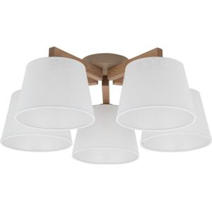 Brilagi Brilagi - Přisazený lustr LATTE SABIA 5xE27/60W/230V borovice/bílá