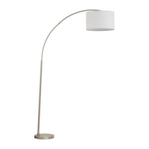 Stojací lampa ZENITH 1xE27/15W/230V matný chrom/bílá