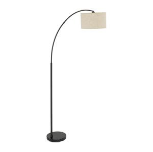 Stojací lampa ZENITH 1xE27/15W/230V černá/béžová