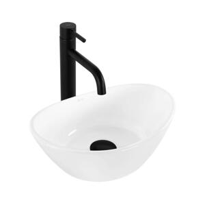 REA-U6803 - Umyvadlo na desku KATE 24,5x36,5 cm keramika/lesklá bílá REA-U6803