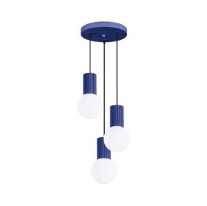 SL.1740 - Lustr na lanku HALO 3xG9/8W/230V pr. 25 cm modrá