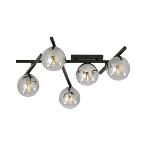 EMIBIG Stropní svítidlo SMART 5xE14/10W/230V černá/šedá