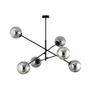 EMIBIG Lustr na tyči LINEAR 6xE14/10W/230V černá/šedá