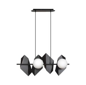 EMIBIG Lustr na lanku DRIFTON 4xE14/10W/230V černá