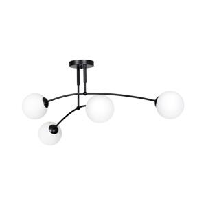 EMIBIG Lustr na tyči PREGOS 4xE14/10W/230V černá