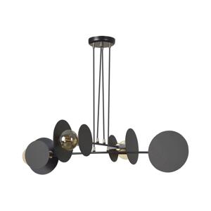 EMIBIG Lustr na lanku IDEA 4xE27/15W/230V černá