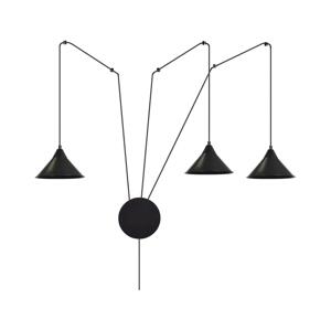 EMIBIG Lustr na lanku ABRAMO 3xE27/15W/230V černá