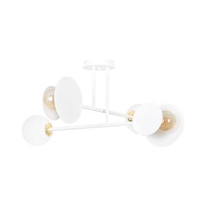 EMIBIG Lustr na tyči MINERVA 2xE27/15W + 2xE14/10W/230V bílá
