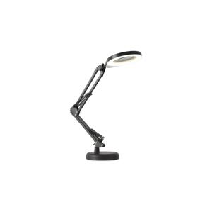 LED Stm. stolní lampa s lupou 2v1 AURIQ LOUPE LED/10W/5V 3000/4000/6500K černá