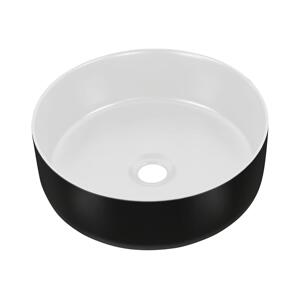 COMAD COMAD UM-6259 SIMPLE 8. - Umyvadlo na desku SIMPLE pr. 36 cm bílá/černá