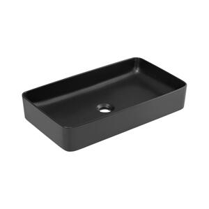 COMAD COMAD UM-6275 SLIM 60 BLACK DP - Umyvadlo na desku SLIM 61x34 cm matná černá