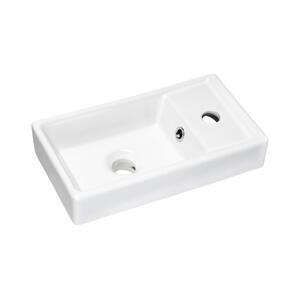COMAD COMAD UM-VEDEA 40 - Umyvadlo na desku VEDEA 40x22 cm keramika/lesklá bílá
