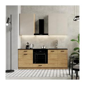 BWS Kuchyňská linka JOY 200 cm ořech Kanani 200