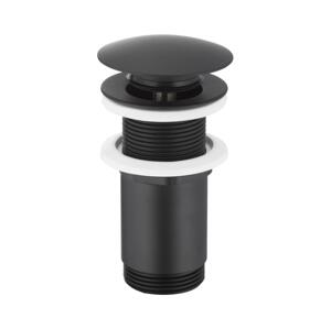 KFA Armatura KFA Armatura 660-253-81-Umyv. výpusť bez přepadu CLICK-CLACK pr. 6,6 cm m. černá