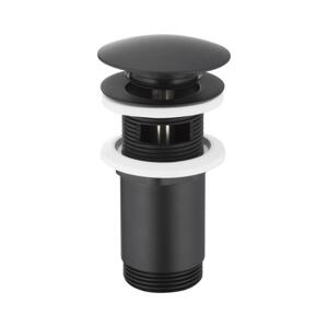 KFA Armatura KFA Armatura 660-254-81- Umyv. výpusť s přepadem CLICK-CLACK pr. 6,6 cm m. černá
