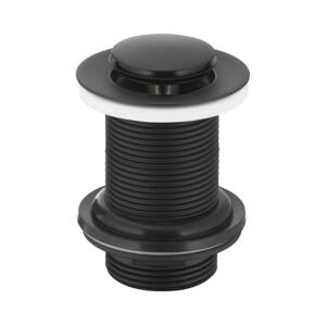KFA Armatura KFA Armatura 660-353-81-Umyv. výpusť bez přepadu CLICK-CLACK pr. 6,2 cm m. černá