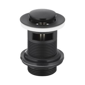 KFA Armatura KFA Armatura 660-354-81- Umyv. výpusť s přepadem CLICK-CLACK pr. 6,2 cm m. černá