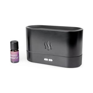 Ultrazvukový aroma difuzér a zvlhčovač vzduchu 180ml černá